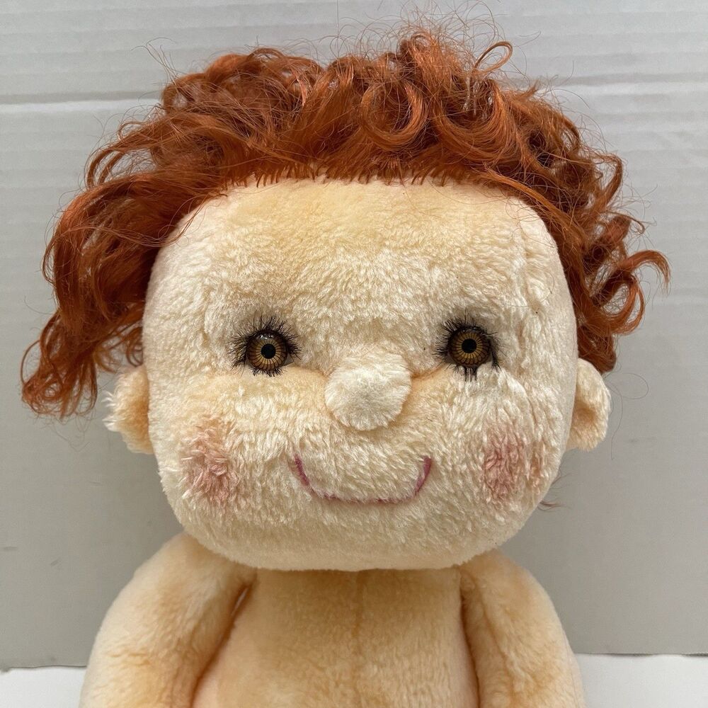 Vintage 1985 Kenner Hugga Bunch Hugsy Doll Curly Hair Plush Boy 18" Red Hair - Picture 2 of 8